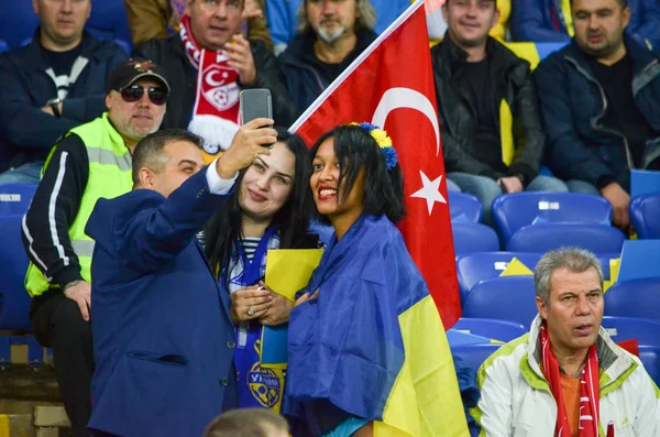 FIFA World Cup 2018 selejtezőt Ukrajna válogatott elleni török labdarúgó-válogatott — Stock Fotó