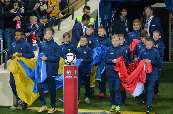 FIFA World Cup 2018 kwalificatie wedstrijd van de nationale ploeg van de Oekraïne tegen Turkse nationale Team — Stockfoto