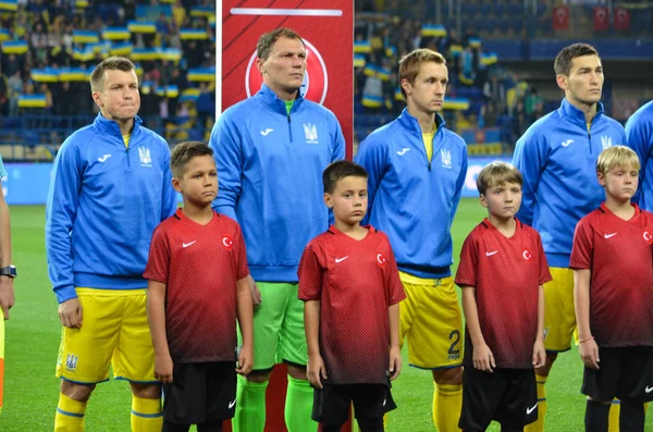 Coppa del Mondo FIFA 2018 partita di qualificazione della nazionale ucraina contro la squadra nazionale turca — Foto Stock