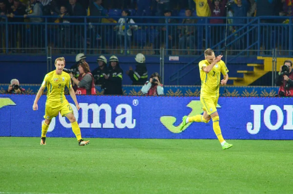 FIFA World Cup 2018 qualifying game of Ukraine national team against Turkish National Team — Stock Photo, Image