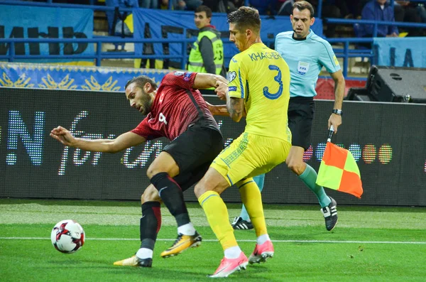 FIFA World Cup 2018 kwalifikujących się gra w reprezentacji Ukrainy przeciwko tureckiej reprezentacji — Zdjęcie stockowe