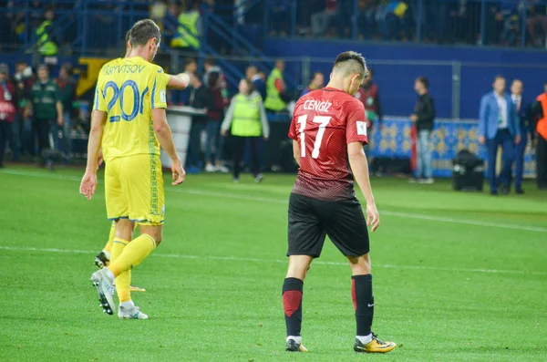 国际足联世界杯 2018 年预选赛乌克兰国家队反对土耳其国家队 — 图库照片
