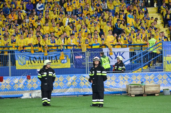 FIFA World Cup 2018 selejtezőt Ukrajna válogatott elleni török labdarúgó-válogatott — Stock Fotó