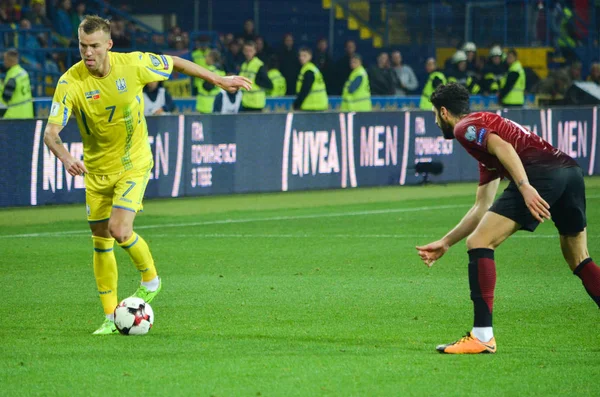 Coppa del Mondo FIFA 2018 partita di qualificazione della nazionale ucraina contro la squadra nazionale turca — Foto Stock