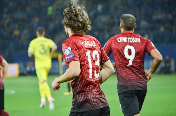 Mistrovství světa ve fotbale 2018 kvalifikační hra Ukrajiny národního týmu proti turecké národní tým — Stock fotografie