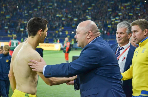 FIFA προκριματικά παιχνίδι της Ουκρανίας εθνική ομάδα κατά της τουρκικής εθνικής ομάδας — Φωτογραφία Αρχείου