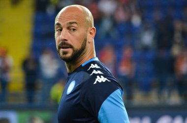 Futbolcu sırasında Uefa Şampiyonlar Ligi maç Shakhtar Rakip Ssc Napoli arasında