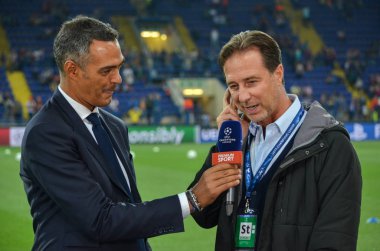 Futbolcu sırasında Uefa Şampiyonlar Ligi maç Shakhtar Rakip Ssc Napoli arasında