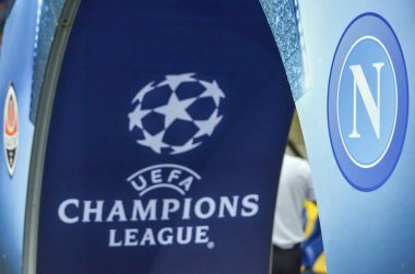 Futbolcu sırasında Uefa Şampiyonlar Ligi maç Shakhtar Rakip Ssc Napoli arasında