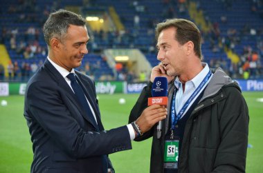 Futbolcu sırasında Uefa Şampiyonlar Ligi maç Shakhtar Rakip Ssc Napoli arasında