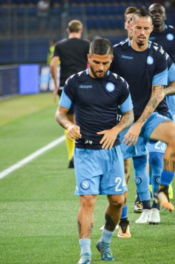 Futbolcu sırasında Uefa Şampiyonlar Ligi maç Shakhtar Rakip Ssc Napoli arasında