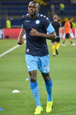 Futbolcu sırasında Uefa Şampiyonlar Ligi maç Shakhtar Rakip Ssc Napoli arasında