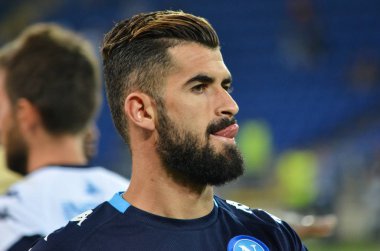 Futbolcu sırasında Uefa Şampiyonlar Ligi maç Shakhtar Rakip Ssc Napoli arasında