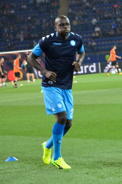 Futbolcu sırasında Uefa Şampiyonlar Ligi maç Shakhtar Rakip Ssc Napoli arasında