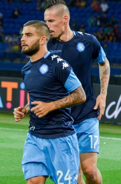 Futbolcu sırasında Uefa Şampiyonlar Ligi maç Shakhtar Rakip Ssc Napoli arasında