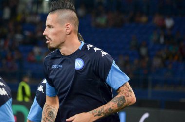 Futbolcu sırasında Uefa Şampiyonlar Ligi maç Shakhtar Rakip Ssc Napoli arasında