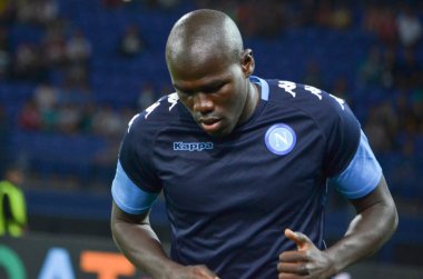 Futbolcu sırasında Uefa Şampiyonlar Ligi maç Shakhtar Rakip Ssc Napoli arasında