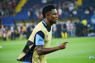 Futbolcu sırasında Uefa Şampiyonlar Ligi maç Shakhtar Rakip Ssc Napoli arasında