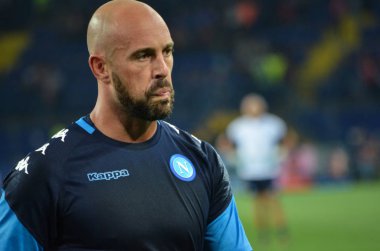 Futbolcu sırasında Uefa Şampiyonlar Ligi maç Shakhtar Rakip Ssc Napoli arasında
