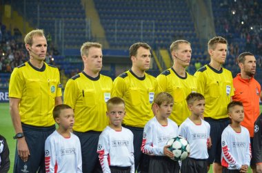 Futbolcu sırasında Uefa Şampiyonlar Ligi maç Shakhtar Rakip Ssc Napoli arasında