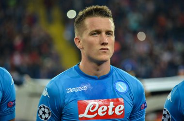 Futbolcu sırasında Uefa Şampiyonlar Ligi maç Shakhtar Rakip Ssc Napoli arasında