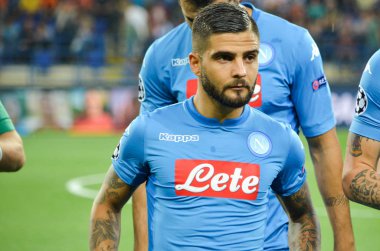 Futbolcu sırasında Uefa Şampiyonlar Ligi maç Shakhtar Rakip Ssc Napoli arasında