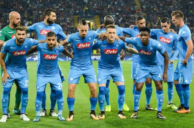 Futbolcu sırasında Uefa Şampiyonlar Ligi maç Shakhtar Rakip Ssc Napoli arasında