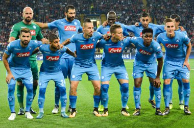 Futbolcu sırasında Uefa Şampiyonlar Ligi maç Shakhtar Rakip Ssc Napoli arasında