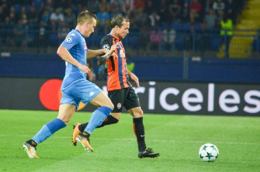 Futbolcu sırasında Uefa Şampiyonlar Ligi maç Shakhtar Rakip Ssc Napoli arasında