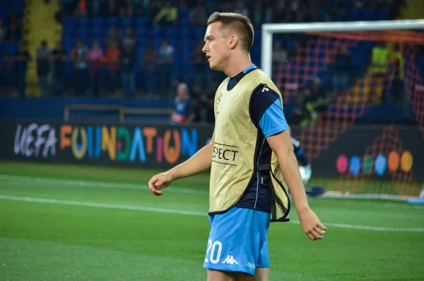 Giocatore di calcio durante la partita di Champions League tra Shakhtar vs SSC Napoli — Foto Stock