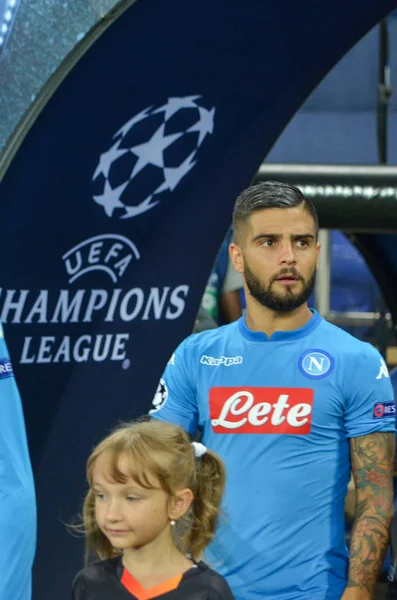 Futbolcu sırasında Uefa Şampiyonlar Ligi maç Shakhtar Rakip Ssc Napoli arasında