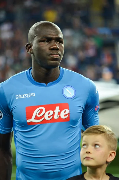 Futbolcu sırasında Uefa Şampiyonlar Ligi maç Shakhtar Rakip Ssc Napoli arasında