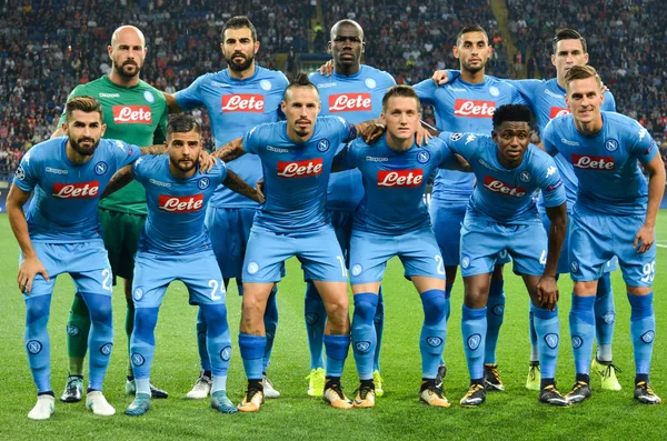 Futbolcu sırasında Uefa Şampiyonlar Ligi maç Shakhtar Rakip Ssc Napoli arasında