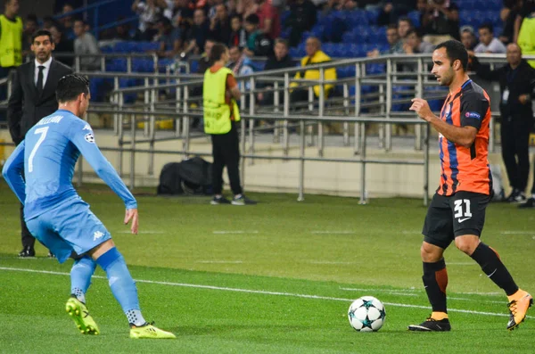 Futbolcu sırasında Uefa Şampiyonlar Ligi maç Shakhtar Rakip Ssc Napoli arasında
