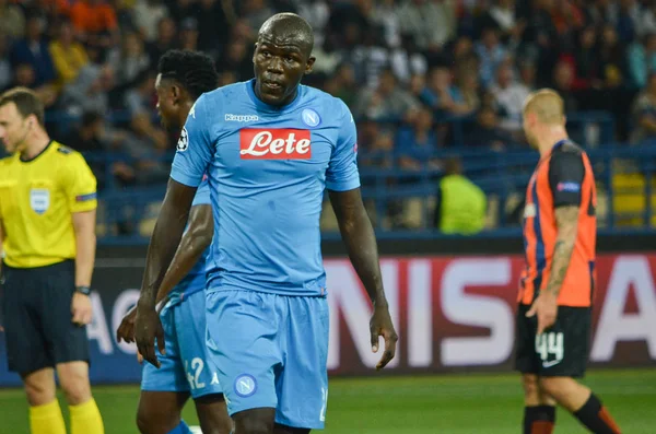 Futbolcu sırasında Uefa Şampiyonlar Ligi maç Shakhtar Rakip Ssc Napoli arasında