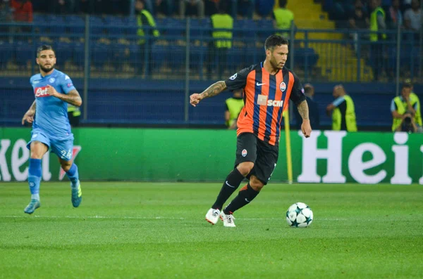 Futbolcu sırasında Uefa Şampiyonlar Ligi maç Shakhtar Rakip Ssc Napoli arasında