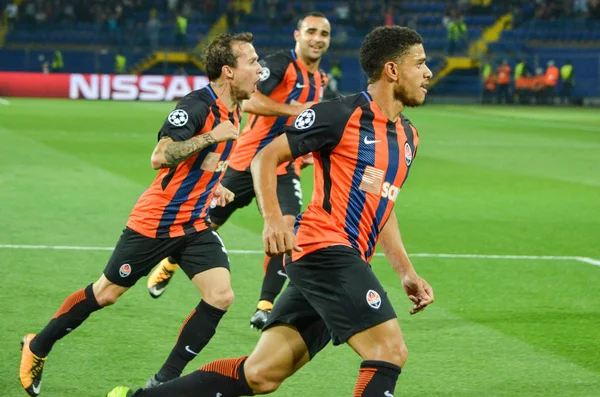 Futbolcu sırasında Uefa Şampiyonlar Ligi maç Shakhtar Rakip Ssc Napoli arasında