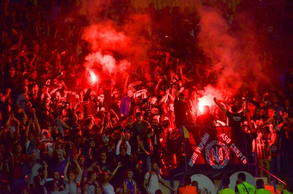 Futbolcu sırasında Uefa Şampiyonlar Ligi maç Shakhtar Rakip Ssc Napoli arasında