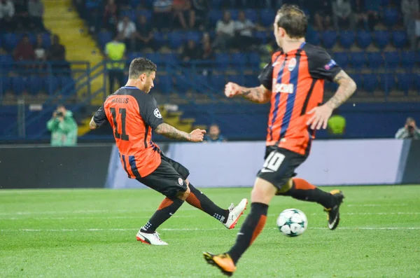 Futbolcu sırasında Uefa Şampiyonlar Ligi maç Shakhtar Rakip Ssc Napoli arasında