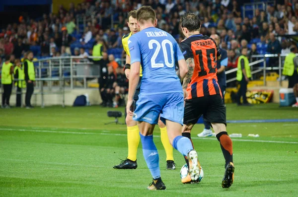 Az Uefa Bajnokok Ligája-labdarúgó-mérkőzés között Sahtar Donyeck vs Ssc Napoli — Stock Fotó