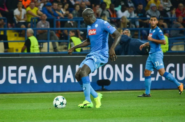 Futbolcu sırasında Uefa Şampiyonlar Ligi maç Shakhtar Rakip Ssc Napoli arasında
