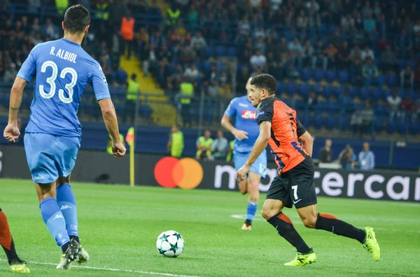 Futbolcu sırasında Uefa Şampiyonlar Ligi maç Shakhtar Rakip Ssc Napoli arasında