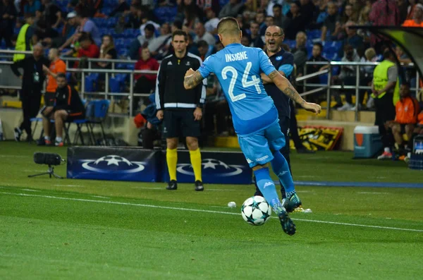 Futbolcu sırasında Uefa Şampiyonlar Ligi maç Shakhtar Rakip Ssc Napoli arasında