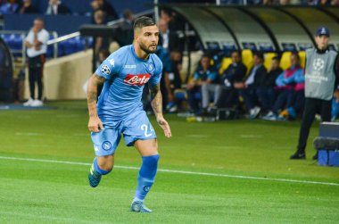 Futbolcu sırasında Uefa Şampiyonlar Ligi maç Shakhtar Rakip Ssc Napoli arasında