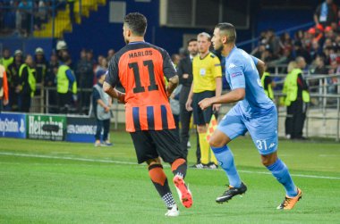 Futbolcu sırasında Uefa Şampiyonlar Ligi maç Shakhtar Rakip Ssc Napoli arasında
