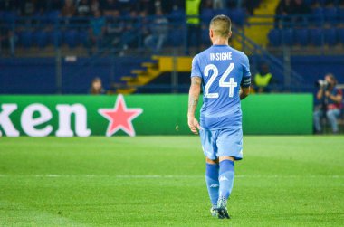Futbolcu sırasında Uefa Şampiyonlar Ligi maç Shakhtar Rakip Ssc Napoli arasında