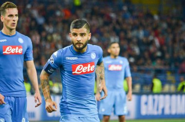 Futbolcu sırasında Uefa Şampiyonlar Ligi maç Shakhtar Rakip Ssc Napoli arasında