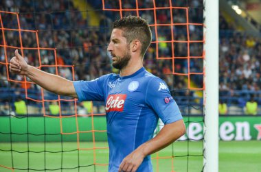 Futbolcu sırasında Uefa Şampiyonlar Ligi maç Shakhtar Rakip Ssc Napoli arasında