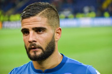 Kharkiv, Ukrayna - 13 Eylül 2017: Futbolcu Shakhtar Rakip Ssc Napoli, Ukrayna arasında Uefa Şampiyonlar Ligi maç sırasında