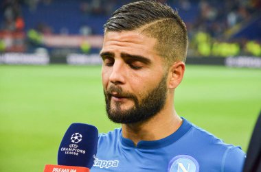 Kharkiv, Ukrayna - 13 Eylül 2017: Futbolcu Shakhtar Rakip Ssc Napoli, Ukrayna arasında Uefa Şampiyonlar Ligi maç sırasında